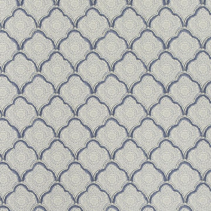 Kashmira Indigo by Baker Lifestyle Designer Wallcovering ECHO HEIRLOOM INDIA PAPER - 100% United Kingdom Horizontal: and Vertical: 4.0976 20.488 - Swanky Fabrics -