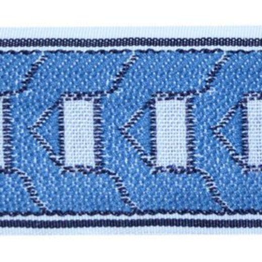 Pantheon - Cobalt by Europatex Designer Fabric  100% Polyester China See Sample Horizontal: N/A and Vertical: N/A   - Swanky Fabrics -