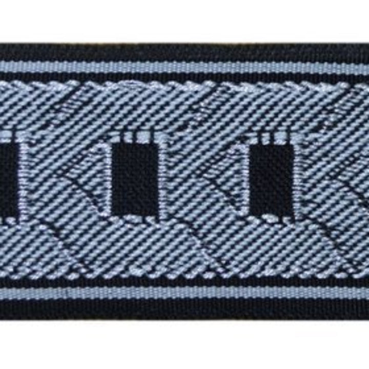 Pantheon Kasper by Europatex Designer Fabric Tapes Decor 100% Polyester 2.00 inches - Swanky Fabrics -