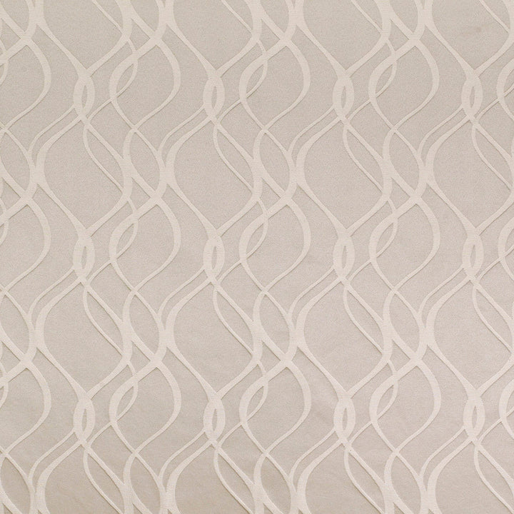Parade Ribbon Silver by Europatex Designer Fabric Gramercy & Parade 60% Cotton, 40% Polyester 7.13" H, 8.88" V 54.00 inches - Swanky Fabrics -