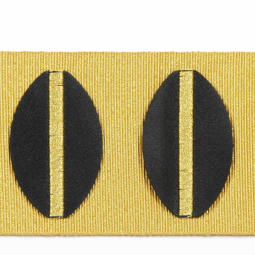 Paros - Mustard by Europatex Designer Fabric Kos & Paros 55% Faux Leather / 22% Fibranne / 12% Metallic yarn / 10% Rayon / 1% Polyester China See Sample Horizontal: N/A and Vertical: N/A 3.00 inches  - Swanky Fabrics -