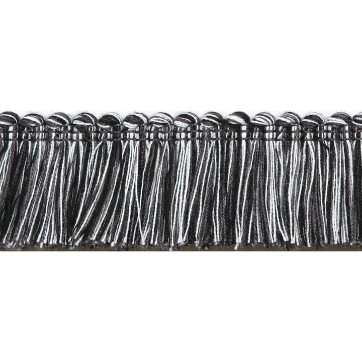 Pergola Brushed Fringe Black by Europatex Designer Fabric Pergola 100% Solution Dyed Acrylic 1.50 inches - Swanky Fabrics -