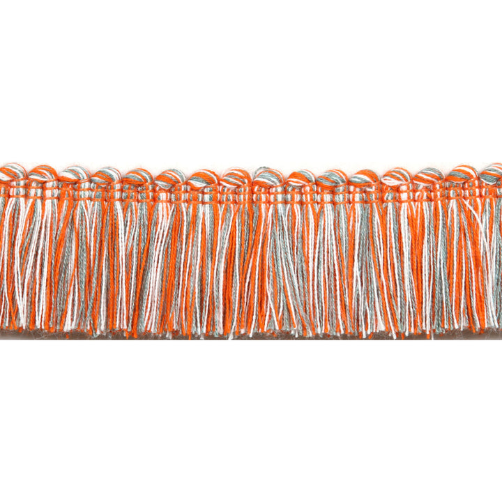 Pergola Brushed Fringe Coral by Europatex Designer Fabric Pergola 100% Solution Dyed Acrylic 1.50 inches - Swanky Fabrics -