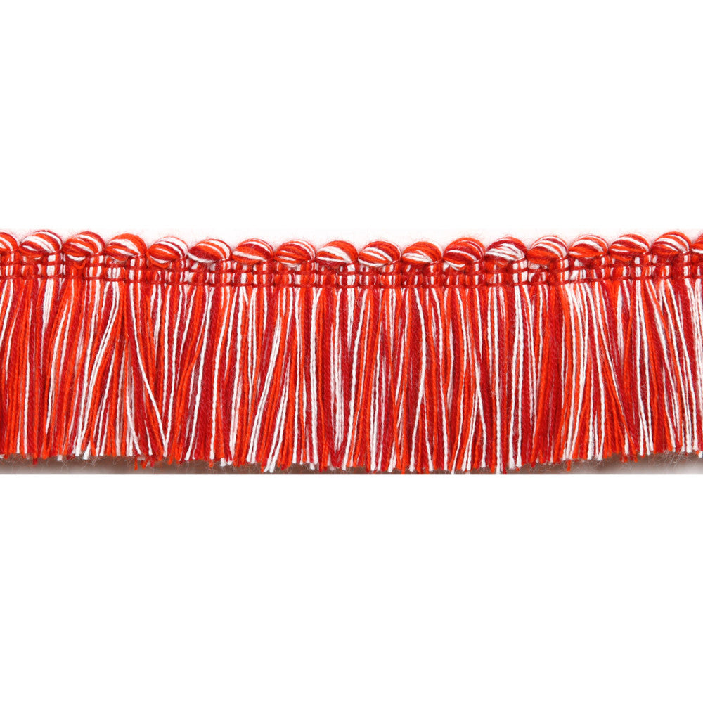 Pergola Brushed Fringe Cranberry by Europatex Designer Fabric Pergola 100% Solution Dyed Acrylic 1.50 inches - Swanky Fabrics -