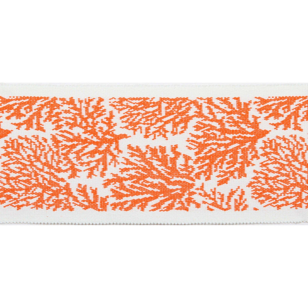 Pergola Coral Tape Coral by Europatex Designer Fabric Pergola 100% Solution Dyed Acrylic 3.25 inches - Swanky Fabrics -