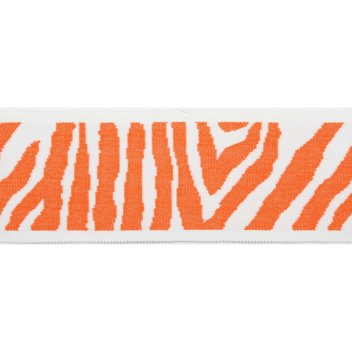 Pergola Zebra Tape Coral by Europatex Designer Fabric Pergola 100% Solution Dyed Acrylic 3.25 inches - Swanky Fabrics -