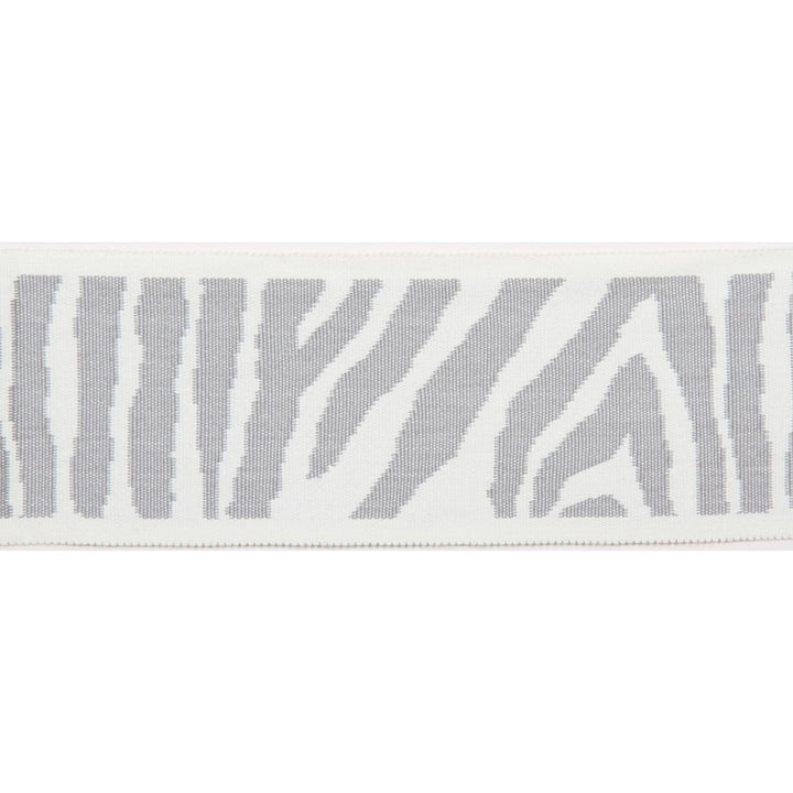 Pergola Zebra Tape Gray by Europatex Designer Fabric Pergola 100% Solution Dyed Acrylic 3.25 inches - Swanky Fabrics -