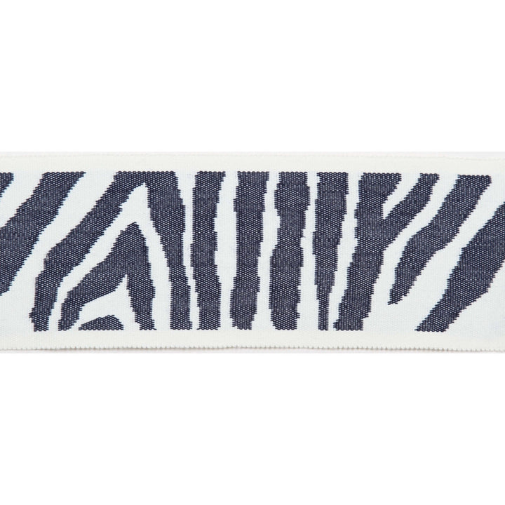 Pergola Zebra Tape Marine by Europatex Designer Fabric Pergola 100% Solution Dyed Acrylic 3.25 inches - Swanky Fabrics -