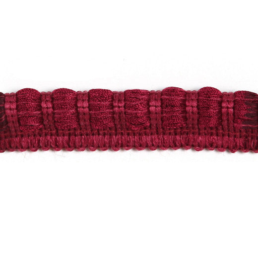 Pori - Cranberry by Europatex Designer Fabric Helsinki Collection 100% Polyester China See Sample Horizontal: N/A and Vertical: N/A 0.50 inches  - Swanky Fabrics -