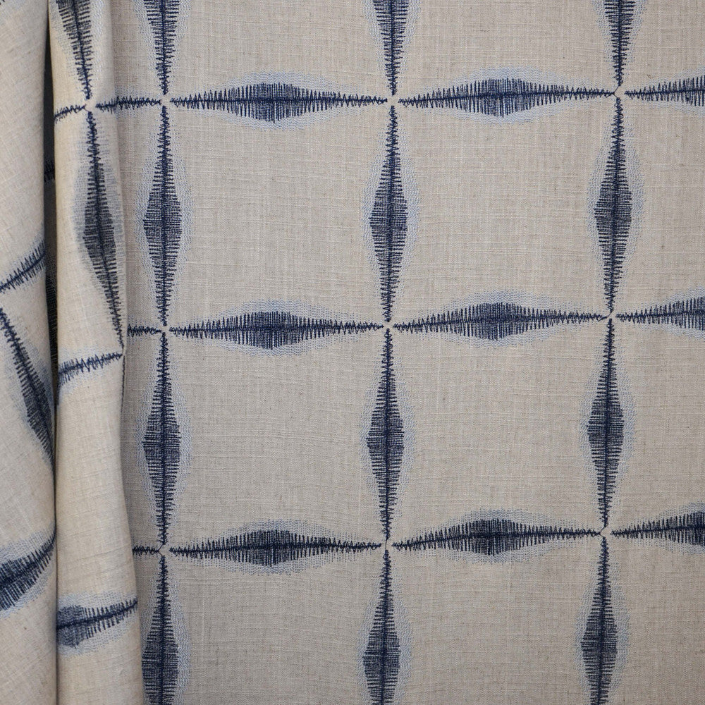 Quadrant 69Sj102 by JF Designer Fabric JF Studio 81% Linen, 16% Viscose, 3% Polyester India Horizontal: 6.375 and Vertical: 6.375 54 - Swanky Fabrics -