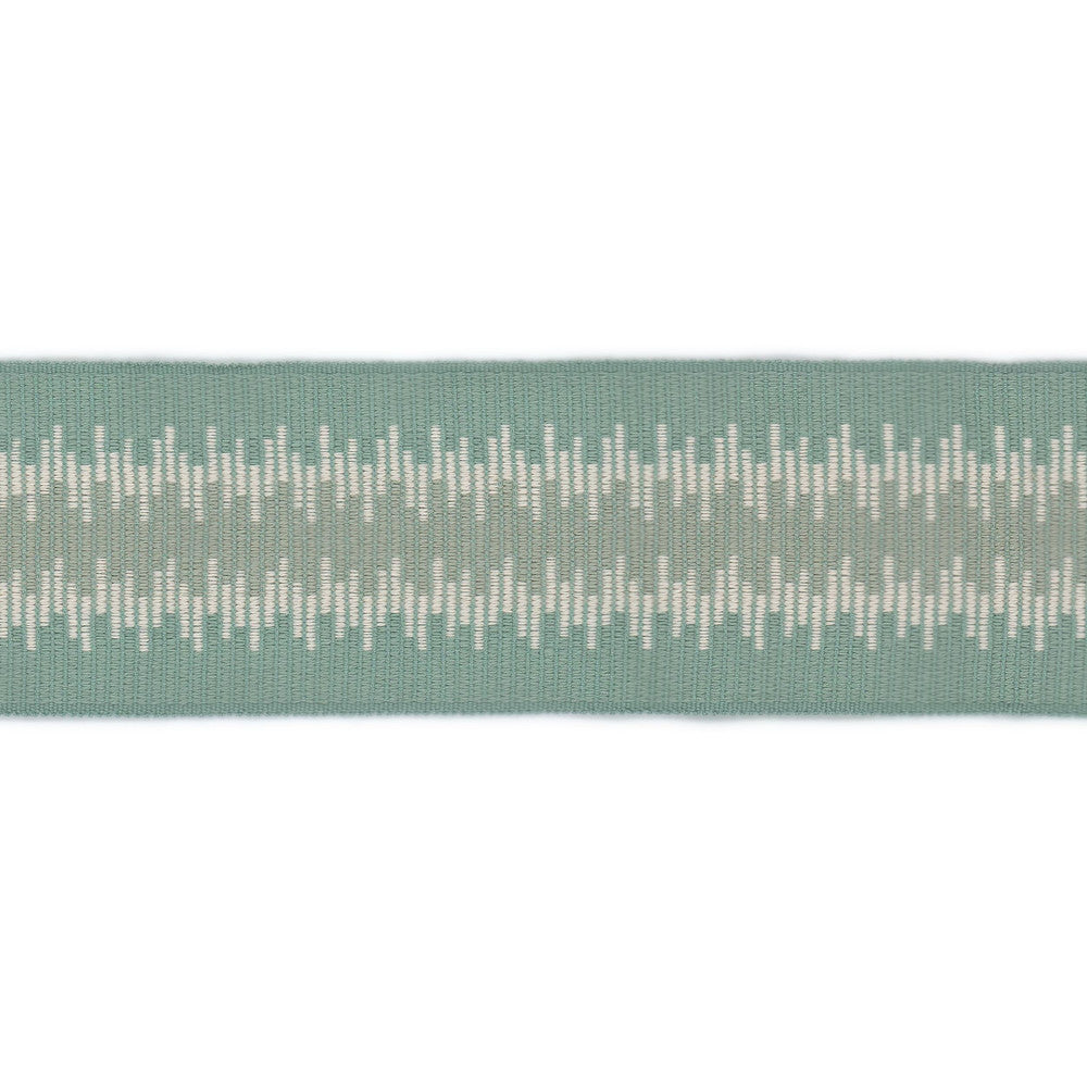 Quarry Tape 4 Glacier by Stout Trim Stout Trim Quarry Tape 4 GlacierTrim NEW TRADITIONS TRIM 59%LIN 41%SVI CHINA </p><p>Repeat: H: 1.500, V: 0.000 2.5 in - Fabric Carolina -