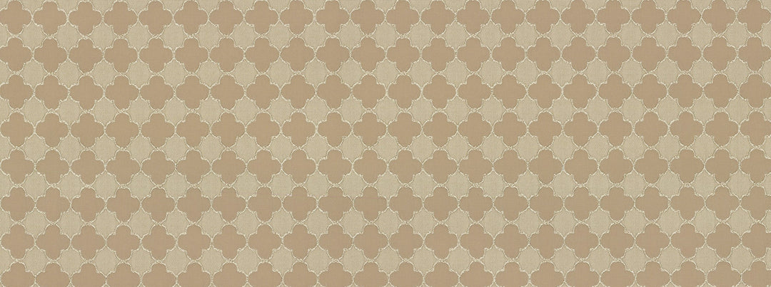 Quatrefoil 132 Mushroom by Covington Designer Fabric