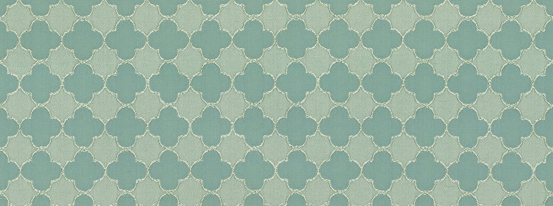 Quatrefoil 592 Spa by Covington Designer Fabric