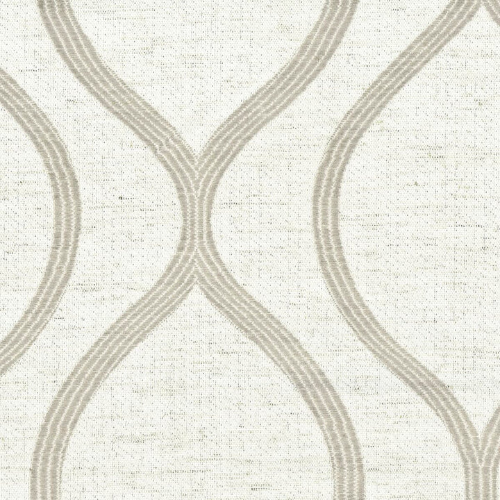 Quirk 1 Dove by Stout Designer Fabric Color My Window Grey/Cinder 100% Polyester CHINA Horizontal: 7.5 and Vertical: 7 56 in - Swanky Fabrics -