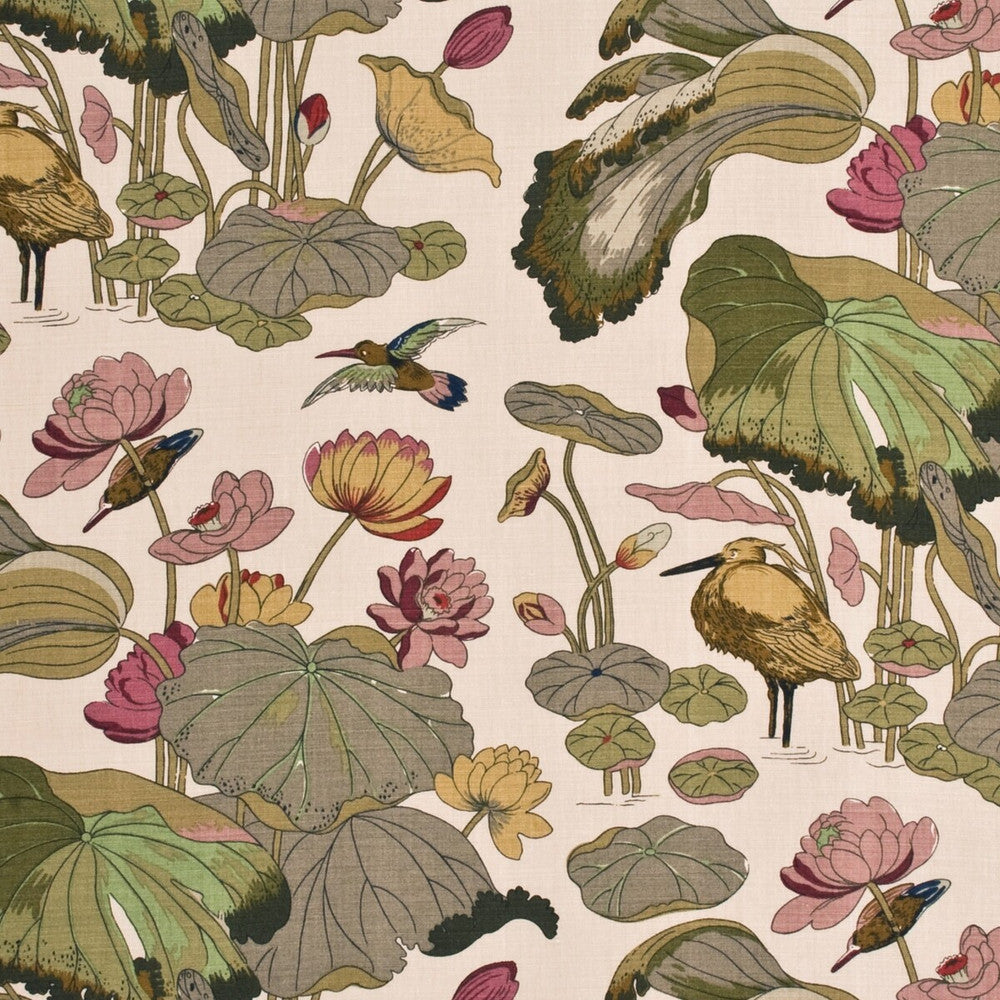 Nympheus - Linen Biscuit/Taupe by G P & J Baker Designer Fabric PERENNIA LINEN - 100% United Kingdom - Horizontal: 53.978 and Vertical: 34.278 53.978 - Swanky Fabrics -