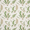 Ferns Linen Stone/Green by G P & J Baker Designer Fabric