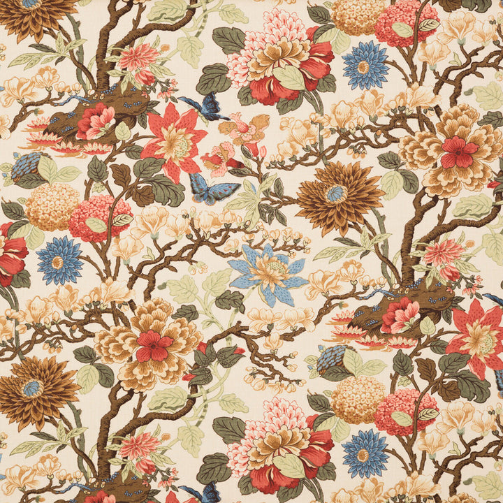 Magnolia Biscuit/Sand by G P & J Baker Designer Fabric BAKER ORIGINALS LINEN - 100% United Kingdom LIGHT Horizontal: and Vertical: 36.248 53.978 - Swanky Fabrics -