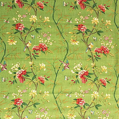 Peony & Blossom Apple Green/Brick by G P & J Baker Fabric G P & J Baker Fabric Peony & Blossom Apple Green/BrickFabric PERANDOR COLLECTION LINEN - 100% United Kingdom </p><p>Repeat: H: 26.989, V: 31.52 53.978 - Fabric Carolina -