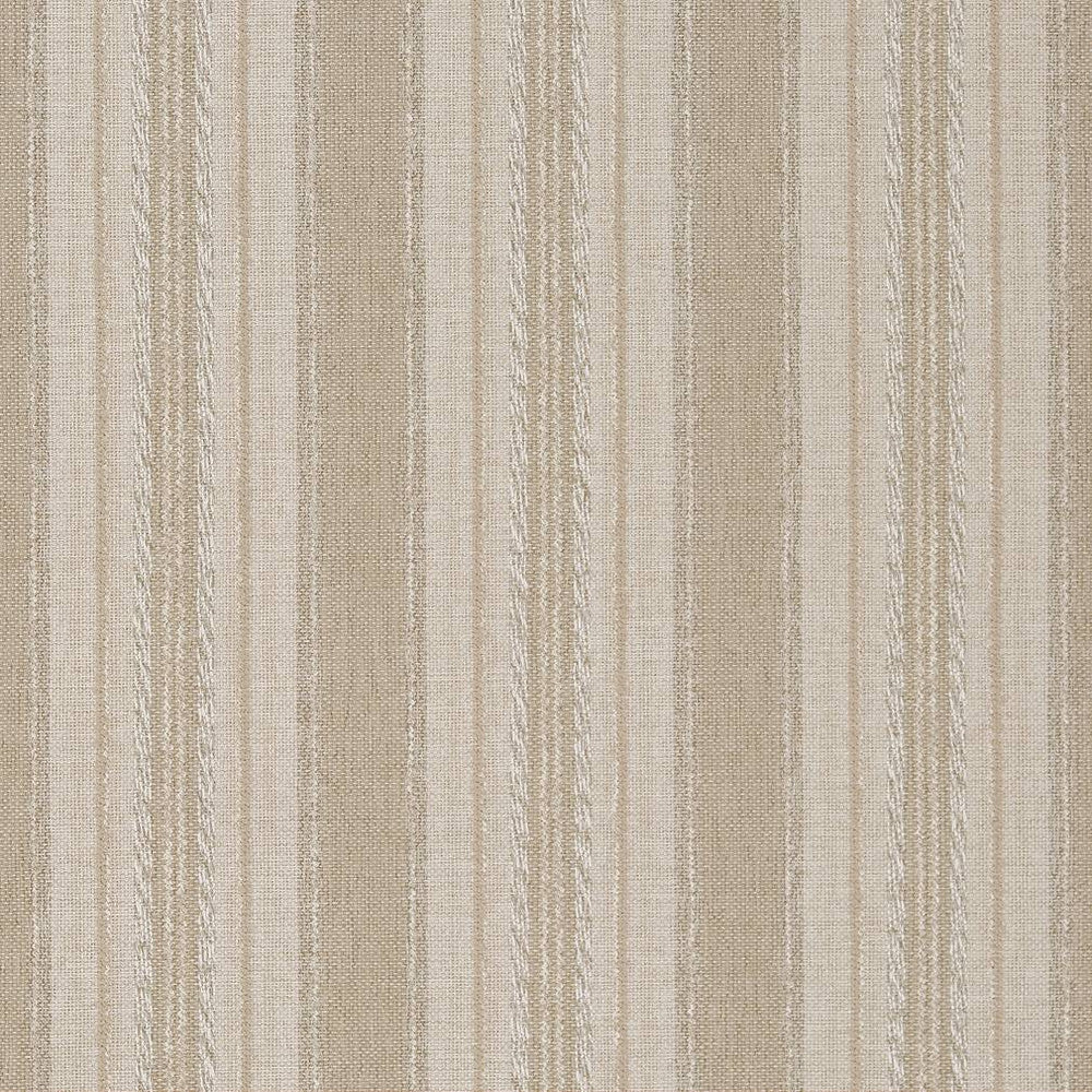 R430 Oyster Stripe by Charlotte Designer Fabric Ring Book Page #6B 100% Woven Polypropylene Made In USA Exceeds 60,000 Wyzenbeek Rubs (Heavy Duty) Horizontal 7" 54 Inches - Swanky Fabrics -