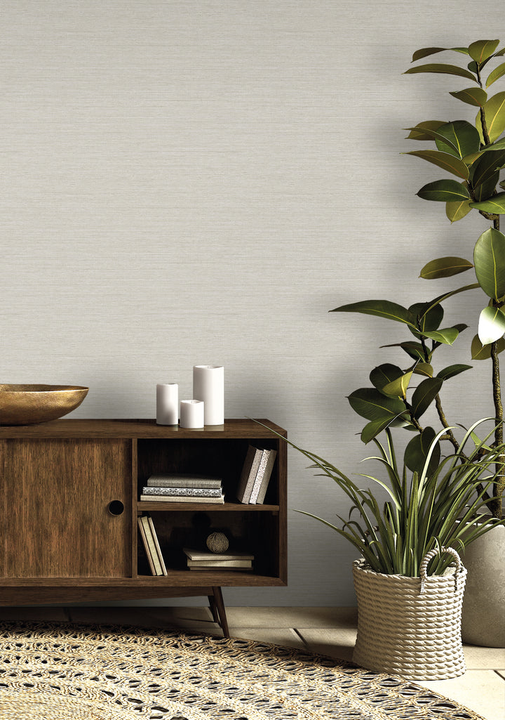 Threaded Dove Grey RA40918 by Seabrook Designs Designer Wallpaper