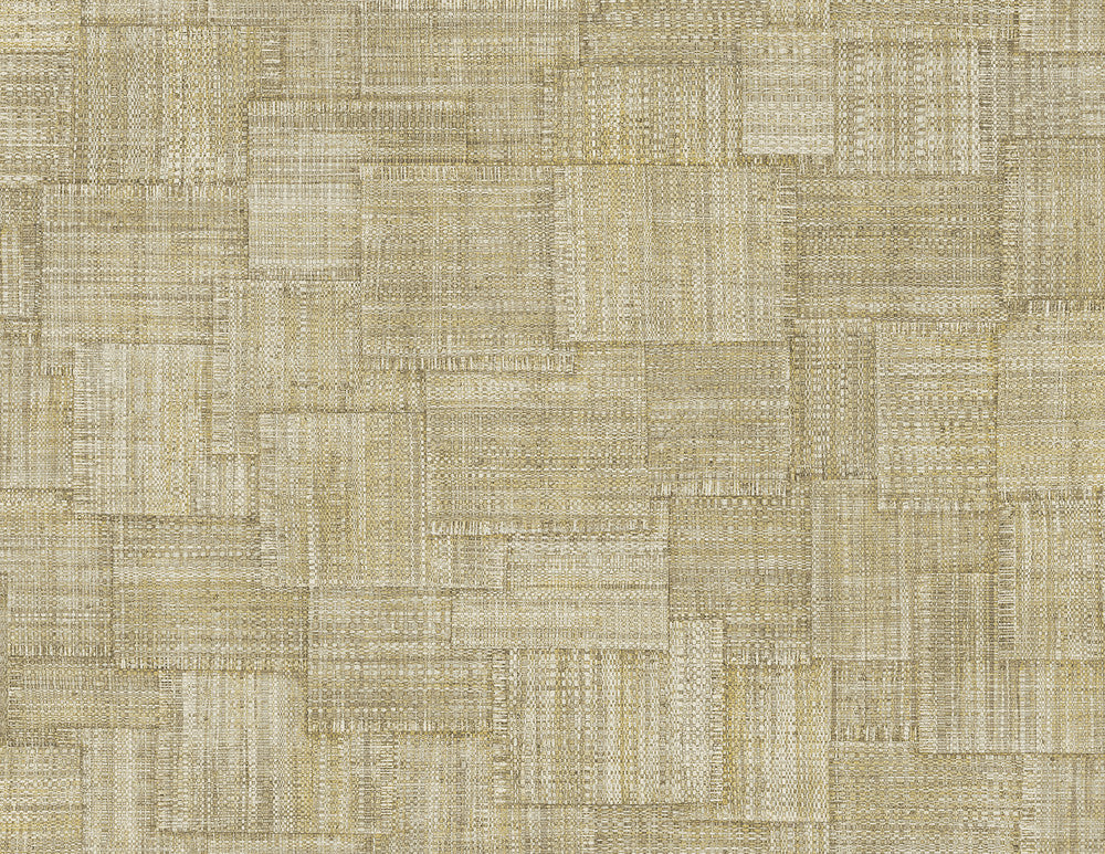 Woven Blocks Beige RA41704 by Seabrook Designs Designer Wallpaper