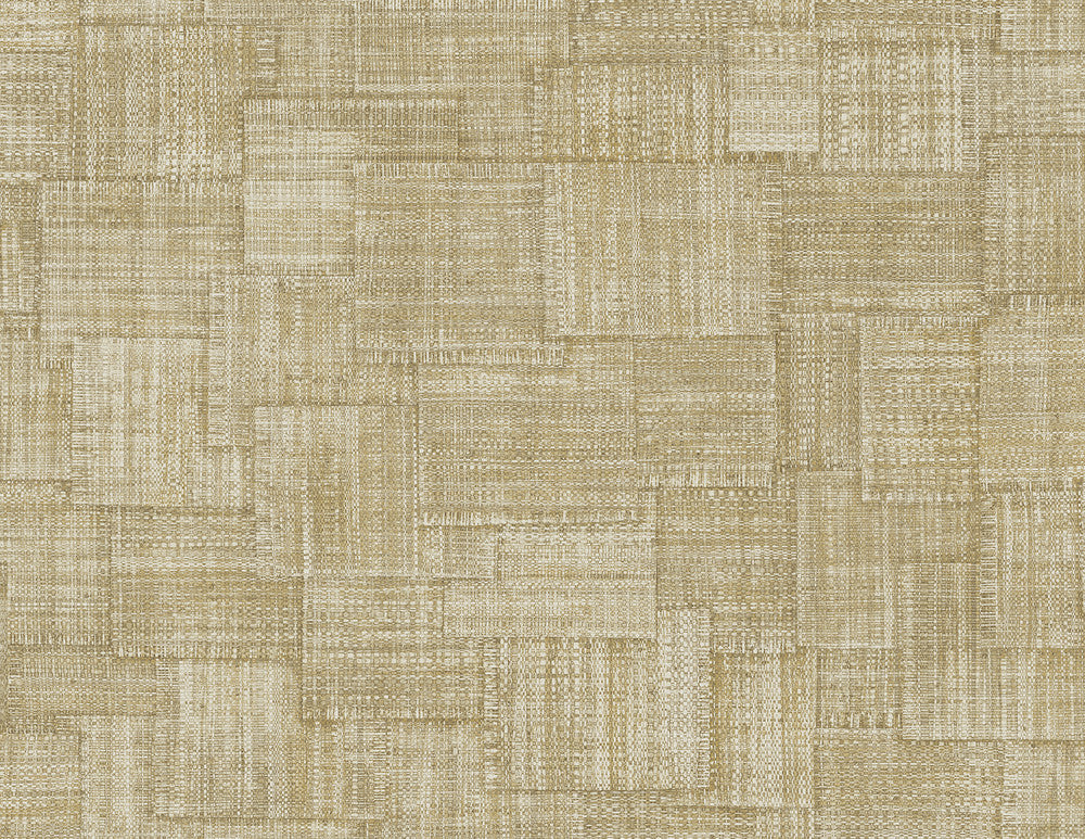 Woven Blocks Dune RA41705 by Seabrook Designs Designer Wallpaper