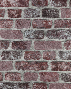 Baker Street Red Brick Wallpaper by Brewster Designer