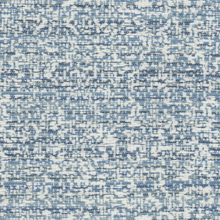 Reading 1 Starlight by Stout Designer Fabric LIVING IS EASY DELFT/INDIGO 100%POL USA Horizontal: 7.500 and Vertical: 0.000 54 in - Swanky Fabrics -