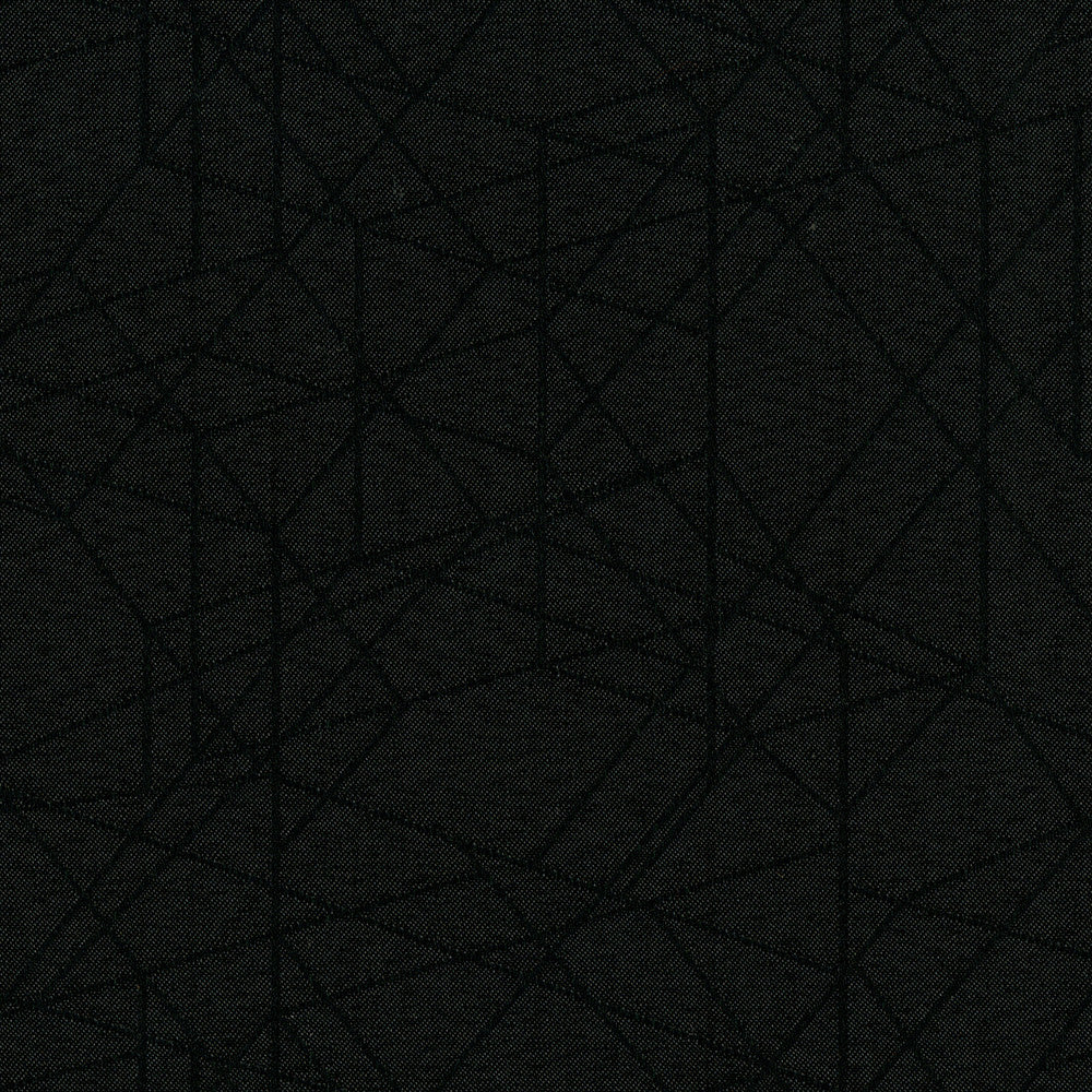 Rendition 9009 Black Tie by Crypton Designer Fabric 65% Recycled Post Industrial Polyester, 35% Recycled Post Consumer Polyester China 100,000 Double Rubs (Wyzenbeek) </p><p>Repeat: Horizontal: 6.4" (16.3 cm) Up the Roll and Vertical: 7.6" (19.3 cm) Across the Roll 55" (140 cm) - Swanky Fabrics -