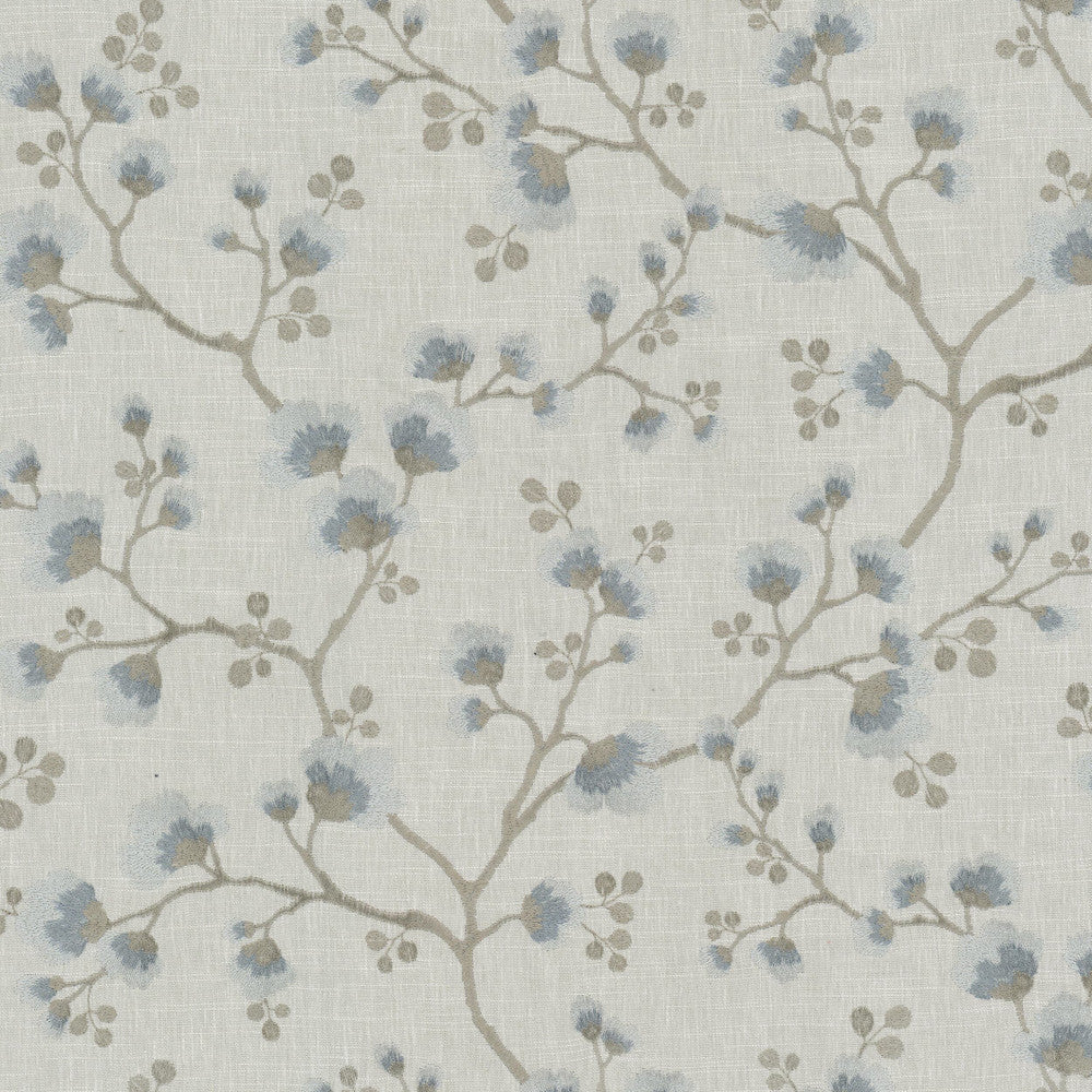 Respect 2 Blue by Stout Designer Fabric RAINBOW LIBRARY HAZE/SKY 58%COT 42%POL %REMB INDIA Horizontal: 25.000 and Vertical: 18.500 50 in - Swanky Fabrics -