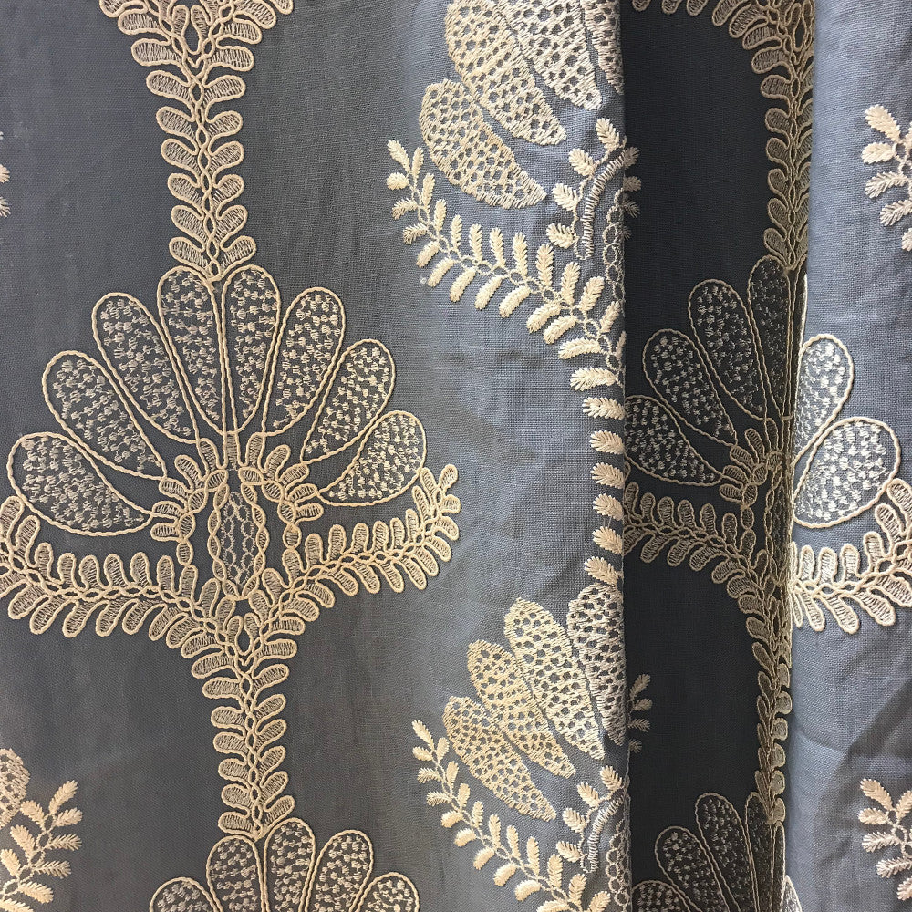 Ressina 66Sj101 by JF Designer Fabric JF Studio 51% Linen, 49% Viscose India Horizontal: 16.875 and Vertical: 11.375 53 - Swanky Fabrics -