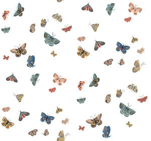 Butterfly House White Wallpaper by Rifle Paper Co. Designer