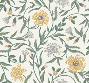Aster Gold Wallpaper by Rifle Paper Co. Designer