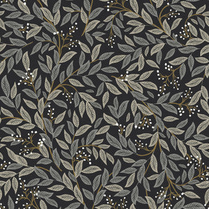 Willowberry Black Wallpaper by Rifle Paper Co. Designer