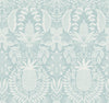 Pineapple Damask Light Blue Wallpaper by Rifle Paper Co. Designer