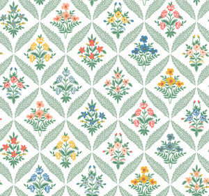 Estee Garden Sage Wallpaper by Rifle Paper Co. Designer