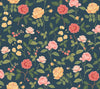 Roses Navy Wallpaper by Rifle Paper Co. Designer