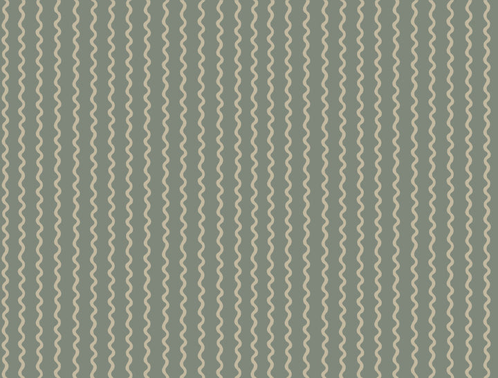 Rickrack Moss Wallpaper by Rifle Paper Co. Designer Rifle Paper Co. 3rd Edition Covers about 60.8 square feet 27-in by 27-ft long roll Unpasted 20.5 - Swanky Fabrics -