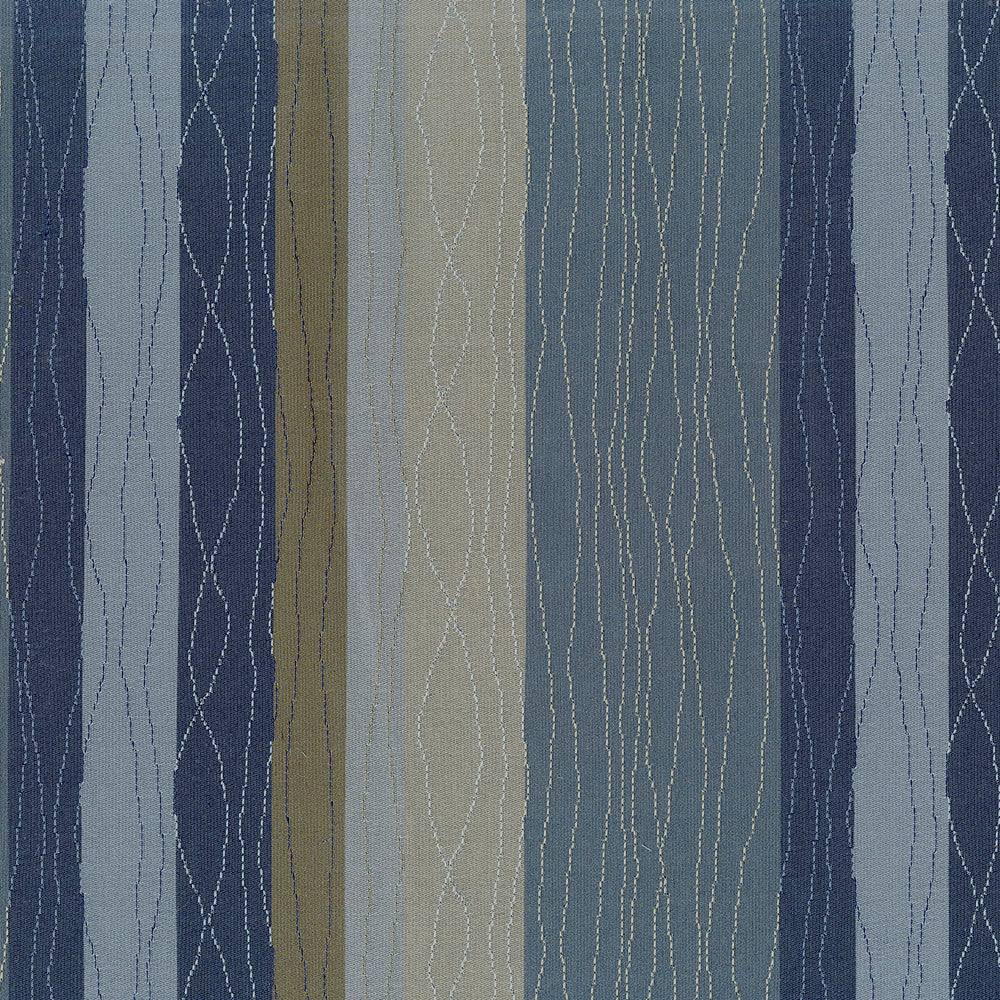 Swoon 308 Indigo by ABBEYSHEA Designer Fabric 100% Polyester China 14,000 Double Rubs (Wyzenbeek) </p><p>Repeat: Horizontal: 6.7" (17.0 cm) Up the Roll and Vertical: 9.0" (22.8 cm) Across the Roll 54" (137 cm) - Swanky Fabrics -