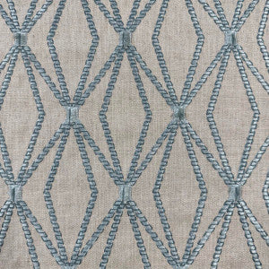 Rhombony Aquamarine by Magnolia Designer Fabric