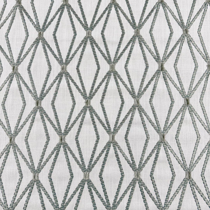 Rhombony Jadite by Magnolia Designer Fabric - 70% Viscose, 30% Linen, Emb 100% Viscose India 51000 Horizontal: 4.375 and Vertical: 6.375 54 - Swanky Fabrics -