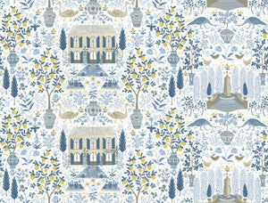 Camont Indigo Wallpaper by Rifle Paper Co. Designer