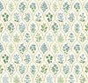 Hawthorne Blue & Green Wallpaper by Rifle Paper Co. Designer