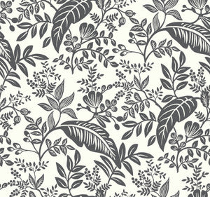 Canopy Black & White Wallpaper by Rifle Paper Co. Designer