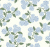 Hydrangea Blue & White Wallpaper by Rifle Paper Co. Designer