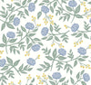 Peonies Periwinkle & Sage Wallpaper by Rifle Paper Co. Designer