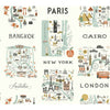 City Maps Mint Metallic Wallpaper by Rifle Paper Co. Designer