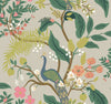 Peacock Linen Wallpaper by Rifle Paper Co. Designer