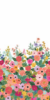 Garden Party Bright Pink Wall Mural by Rifle Paper Co. Designer