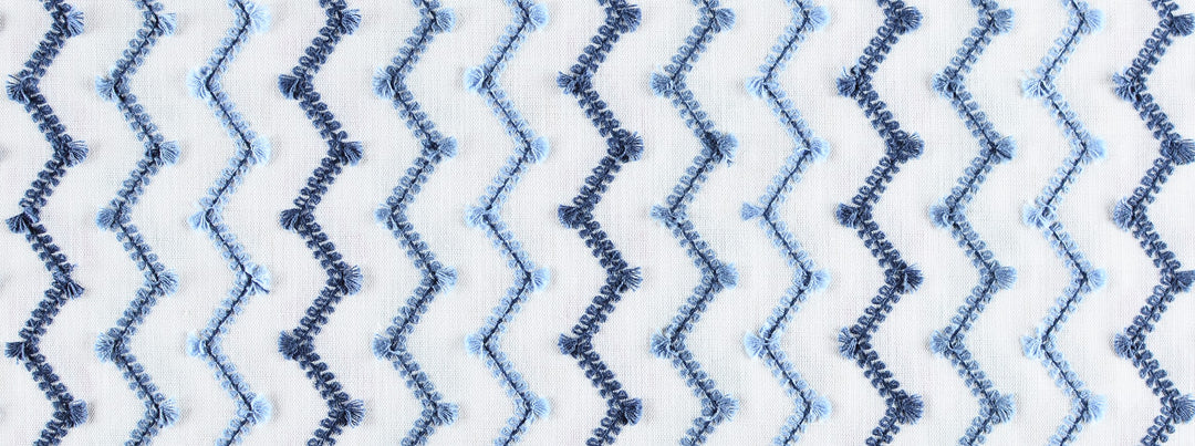 Rickrack 525 Porcelain Blue by Covington Designer Fabric